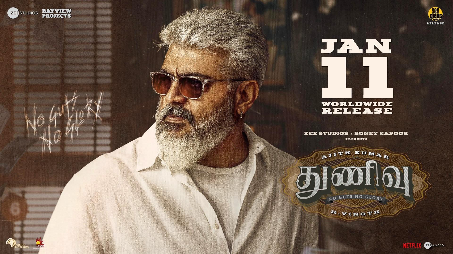 Thunivu FDFS, Plot, Censor, Runtime, OTT, Satellite & More Tamil Movie